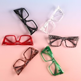 Eyekepper Oversize Metalless Screwless Spring Hinge Reading Glasses for Women - 6 Pack Large Frame Readers +2.00