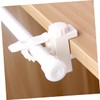 STOBAZA Curtain Rod Brackets No Drill 2 Pack White Pp