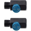 POFET 2pcs 1/4 NPT Inline Regulator Solid Steel Compressed Air