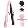 FBSPORT 8ft Balance Beam: Folding Floor Gymnastics Equipment PU Leather