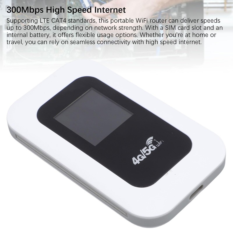 Dpofirs Unlocked Portable WiFi Hotspot, 300Mbps High Speed 4G LTE