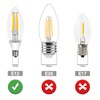 Ganiude E12 Dusk to Dawn Light Bulbs Outdoor, C35 B11