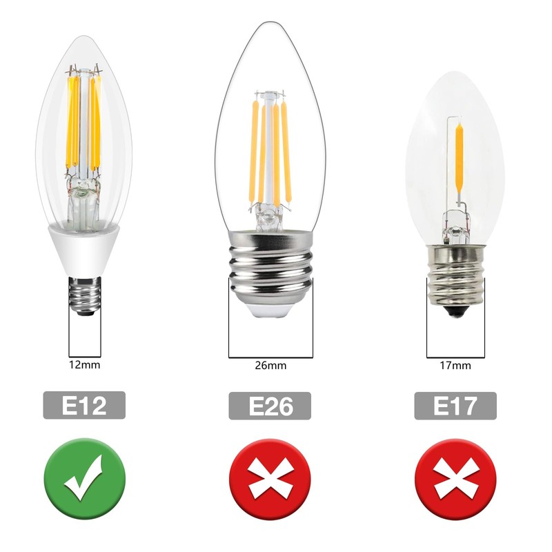 Ganiude E12 Dusk to Dawn Light Bulbs Outdoor, C35 B11