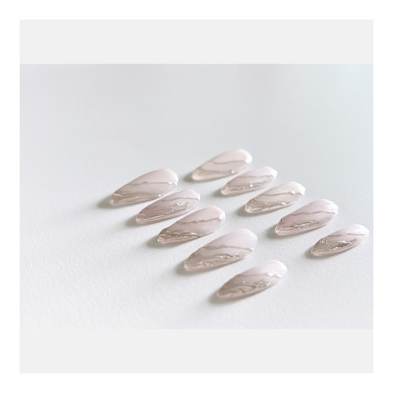 [Calm] Handmade nail tips - Coffin / [고요 Calm] 수제네일팁