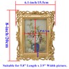 Bitray Picture Frames Luxury Vintage Photo Frame with Glass Front