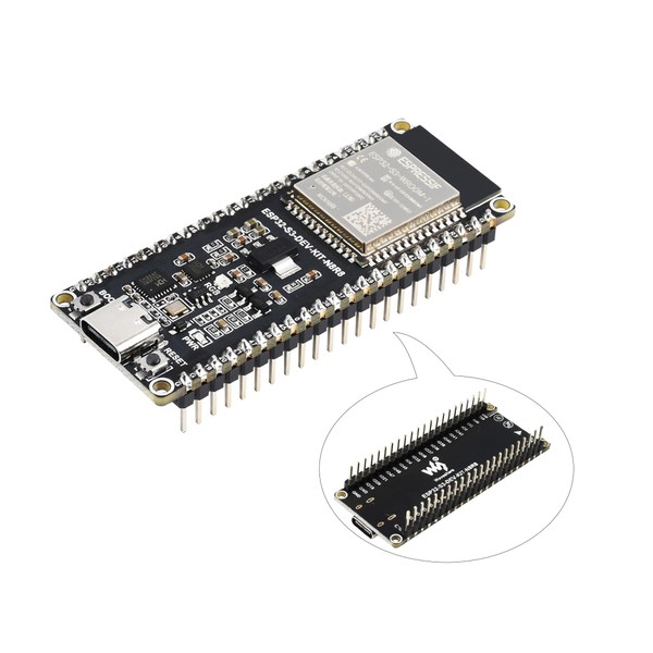 with pre-soldered Header ESP32-S3 Microcontroller 2.4GHz W-F-i Development Board Onboard