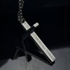 ZAULER Cross Necklace for Men Stainless Steel Inspirational Bible Verse