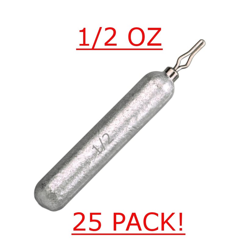 Reaction Tackle- Lead Drop Shot Weights - dropshot sinkers, 1/2