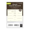 Filofax Mini Calendar 1 Week on 2 Pages Cotton Cream