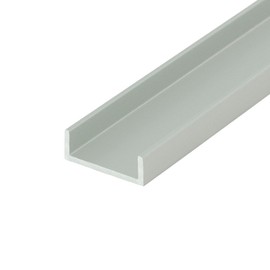 Outwater Satin Finish 3/4'' Aluminum U-Channel 48'' Length (Pack of 3) Alu2161-S C-Channel