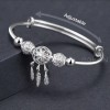 AOKUN Pulsera Atrapasueños Con Borla De Plumas Y Pendientes Mujer