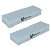 Knife Sharpening Stone 2-Pack - Dual 400/1000 Grit Wet Block