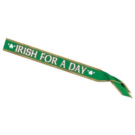 Irish For A Day Satin Sash Party Accessory (1 count) (1/Pkg)