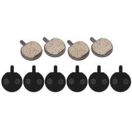 Lwuey Bike Brake Pads, Bicycle Disc Resin Brakes Pad Semi Metal Smooth Braking Low Noise Cycling Pads Kit Mute Accessory KMJG019 fot Camping Outdoor Mountain Bicycles Electric Scooters Bikes 5 Pairs