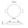 EMOS LED Panel Recessed Light 7.5 W, Extra Flat 650