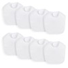 lazyrhino 8 Pack Baby Terry Bibs,Unisex for Boys and Girls,