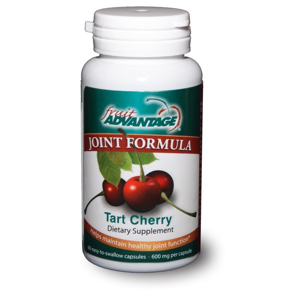 Fruit Advantage Montmorency Tart Cherry Capsules Joint Formula 1200 mg per Serving - 60 Vegetarian Capsules