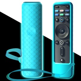 Case Cover for VIZIO XRT260 Smart TV Remote Control Silicone Skin Sleeve with Lanyard Glow in The Dark Blue