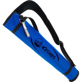 Archery Back Arrow Quiver Holder - Adjustable Quivers for Arrows, for Bow Hunting and Target Practicing; Youth and Adults (Blue)