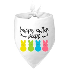 Happy Easter Dog Bandanas, Pe.ps Dog Scarfs for Boy and Girl, Pet Scarves for Holiday Bandanas Bulk for Small Medium Large Dogs