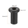 sourcing map M8 T-nuts, 20pcs Carbon Steel Hex Socket Head