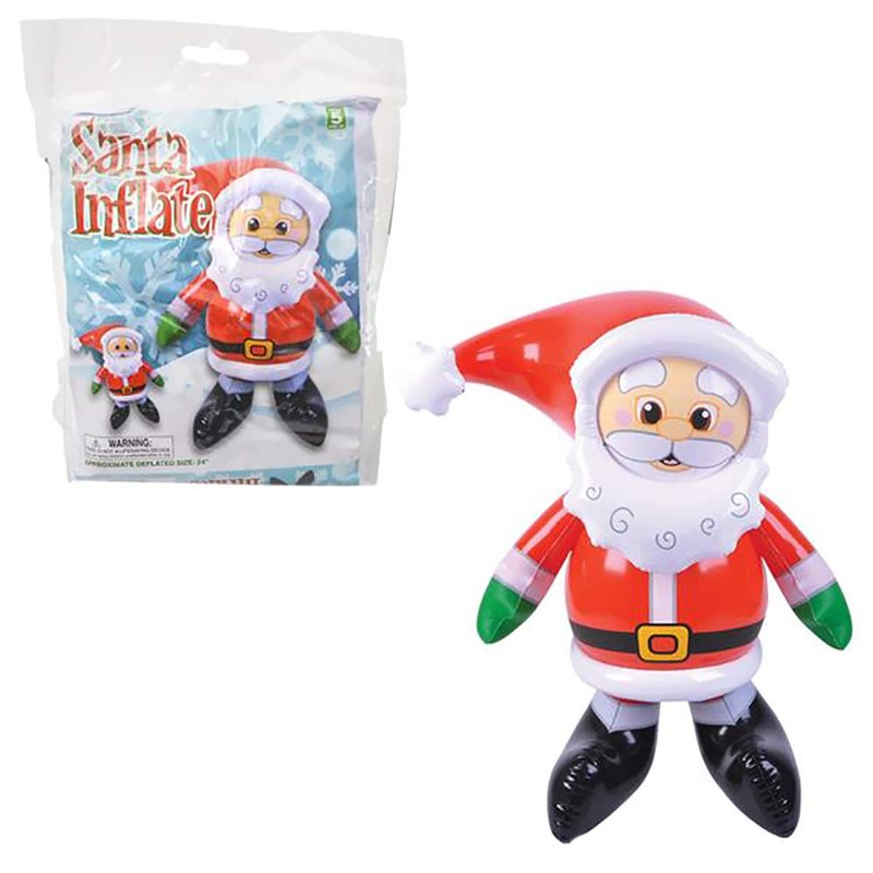 Christmas Santa Claus Inflate, 24" Tall, Perfect for Kids, Gatherings,