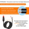 16.4FT Thermoelectric Cooler Power Cord w/Fuse,Upgrade 12V/24V 16AWG Thermoelectric Cooler