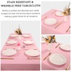 8 Pack Pink Tablecloth 60 x 102 Inch Polyester Table