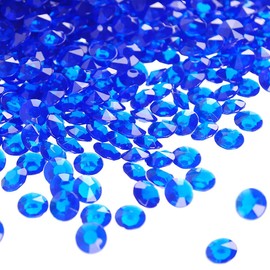 3500pcs 6mm Acrylic Vase Fillers Diamonds Crystals Gems Table Scattering Gemstones for Wedding, Bridal Show, Festival Party,Table Decorations (Dark Blue)