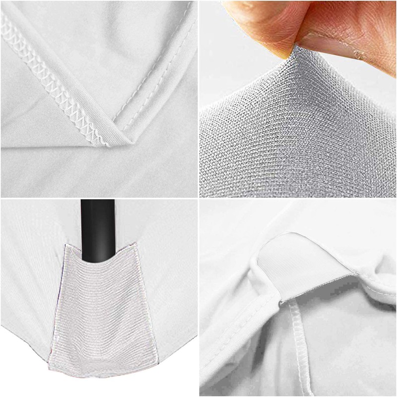 Namvo Stretch Tablecloth 6ft with Open Back for Rectangle Tables,