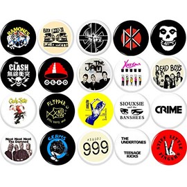 Punk #2 x 20 buttons pins set of 20 1"inch (25mm)