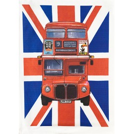 Half a Donkey London Routemaster Bus Large Cotton Tea Towel
