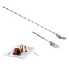 Stainless Steel Dinner Fork, Food-Grade BBQ Forks Silverware, Telescopic Extendable