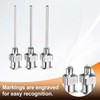 HARFINGTON 1set Dispensing Needle 15-24 Gauge 1 Inch Stainless Steel