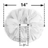 Hooshing 2PCS White Cheerleading Pom Poms with Baton Handle Cheer