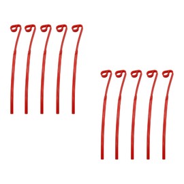 AIMALL 10PCS Household 9-Shaped Lawn Mower Blade - Flexible Plastic Replacement Blade, Brushless Hand Push Aero-Flex - Durable PP Material, Fits Various Garden Tools