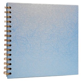 Hiwhy Scrapbook Album 8" x 8" Memory Book Hardcover Kraft Paper Photo Album Scrapbook Supplies for Travel, Family, Wedding, Anniversary, Sparkling Black