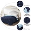 Homelike Moment California King Comforter - Blue Duvet Insert Down