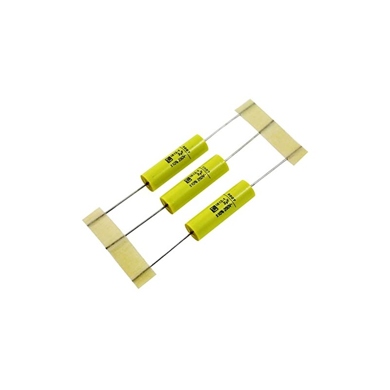10x MKT-Capacitor ax. 2µF 250V DC ; 9x30mm ; MKT18135202551R