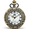 SEWOR Quartz Pocket Watch Shell Dial Magnifier Case with Two