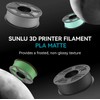 PLA Matte 3D Printer Filament 1KG 1.75mm SUNLU Matte PLA