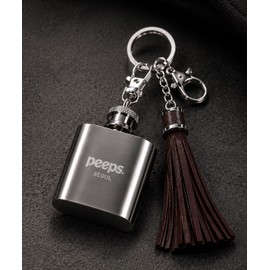 Pips Pocket Flask Keyring (SQUARE)