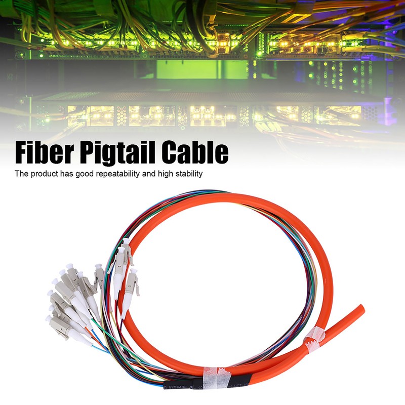 Fiber Pigtail Cable Multimode 12-Cores LC/UPC-62.5/125 with PVC Outer Shell