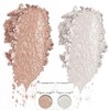 Glitter Eyeshadow Palette, Shimmer Silver Brown Eyeshadow Eye Glitter Makeup,