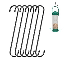 Belit 6 Pack Extra Large S Hooks, 10 inch Heavy Duty Long S Hooks for Hanging Plant, Tree Branch, Bird Feeder, Pots and Kitchenware