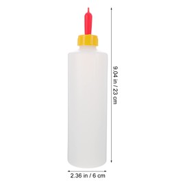 hemoton 5 Sets 400ml Lamb Feeding Bottle Sheep Goat Milk Drink Bottle Milk Feeder Bottle for Sheeps Lambs, Extra 5pcs Lamb Milk Drink Nipples