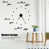 Innovative DIY Wall Clock Stylish Mirror Surface Sticker Clock Modern