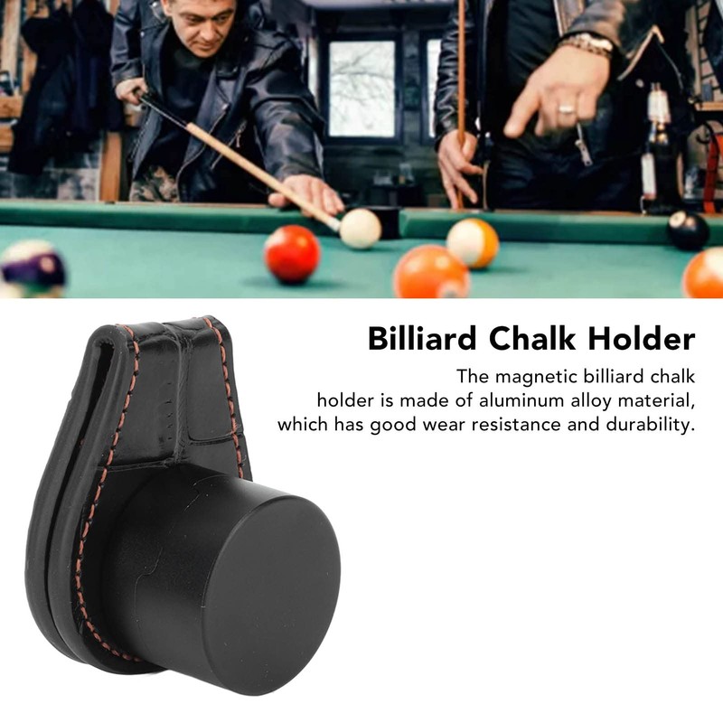 Billiard Bar Chalk Holder, Portable Magnetic Billiard Chalk Holder Case,