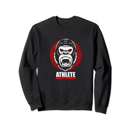 Gym Gorilla Kopf Athlet Fitness Training rot cool modern Gym Sweatshirt