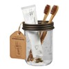 Mason Jar Bathroom Accessories Set(4 Pcs) -Lotion Soap Dispenser &